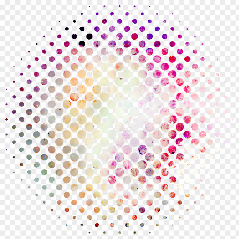 POP ART Halftone Circle PNG