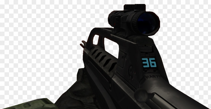 Assault Riffle Halo 2 Firearm Modern Combat 4: Zero Hour Weapon Xbox 360 PNG