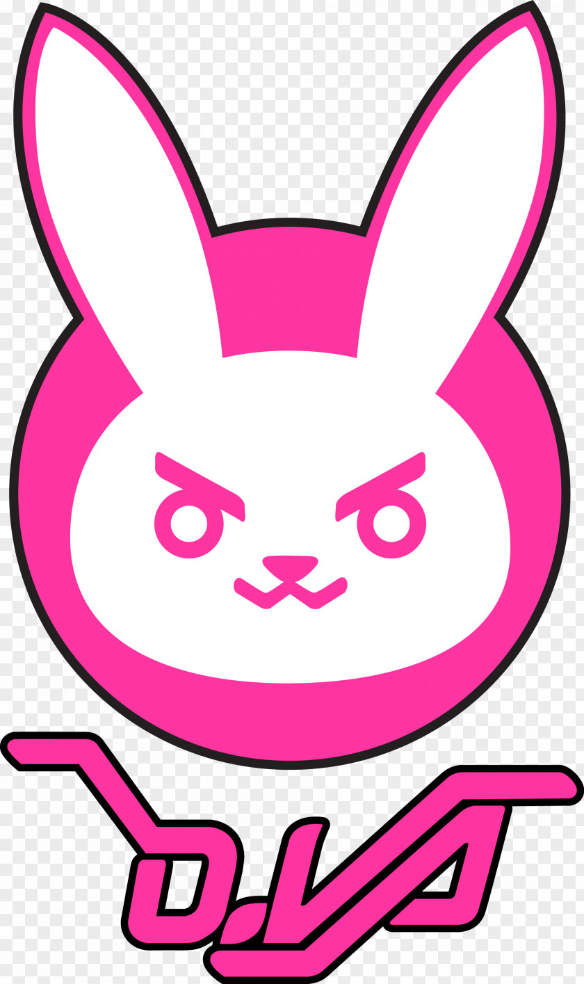 Overwatch D.Va Logo Fan Art PNG art, D clipart PNG