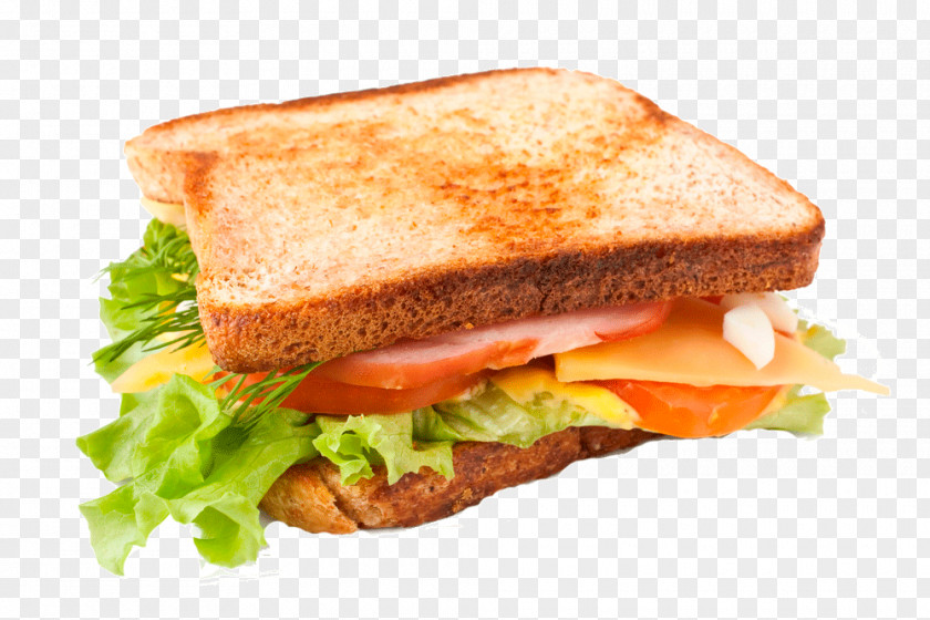 Toast Ham And Cheese Sandwich Breakfast Montreal-style Smoked Meat BLT Fast Food PNG