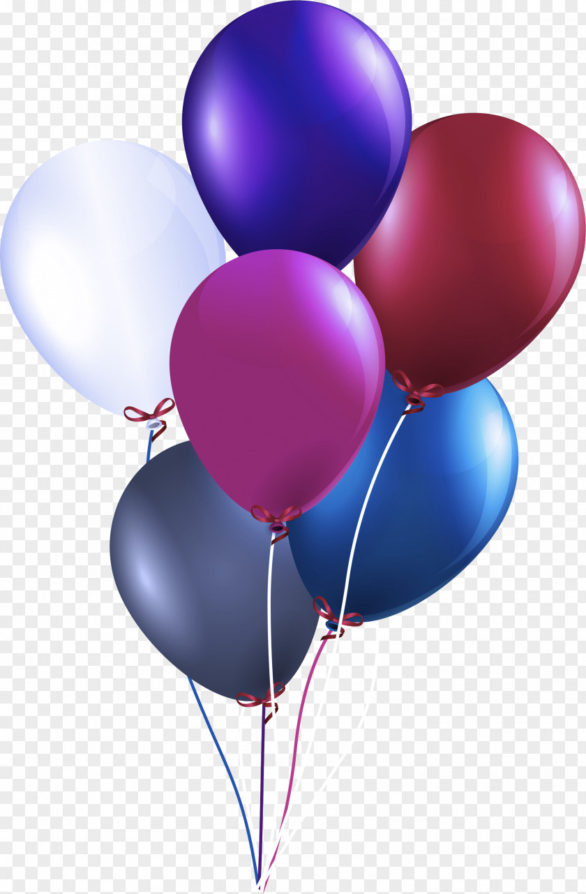 Balloon Party Supply Purple Violet Magenta PNG