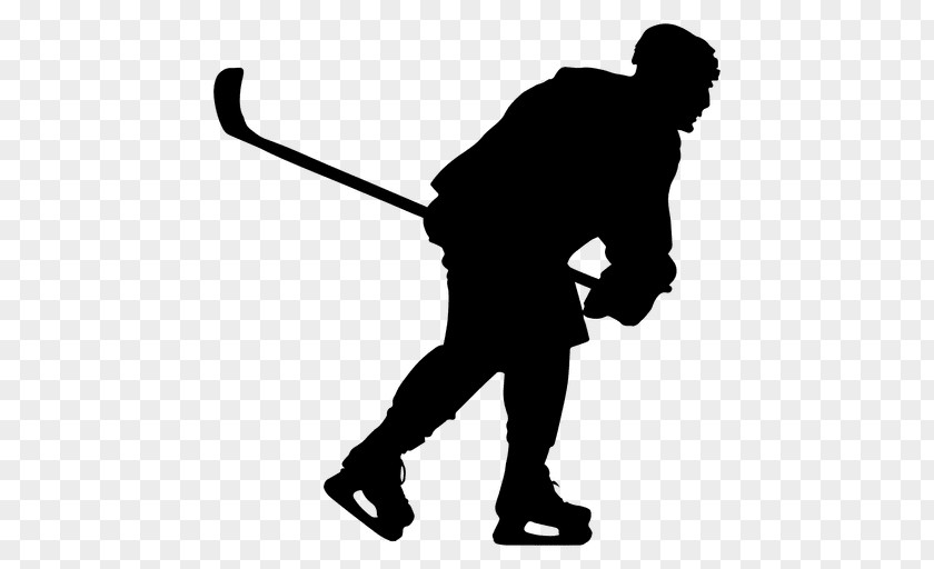 Hockey Ice Player Sticks Puck PNG