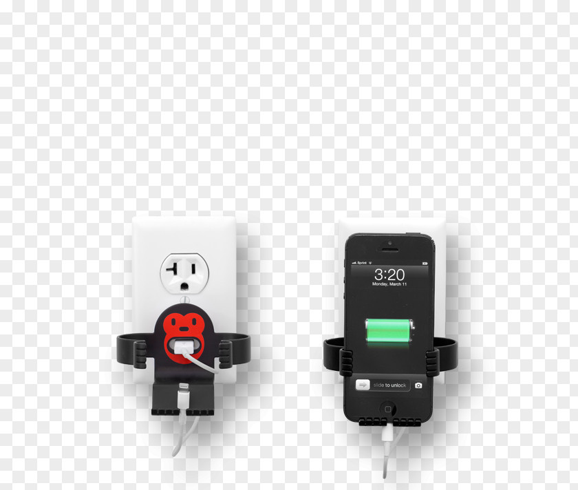 Iphone Charger Battery Electronics Black PNG