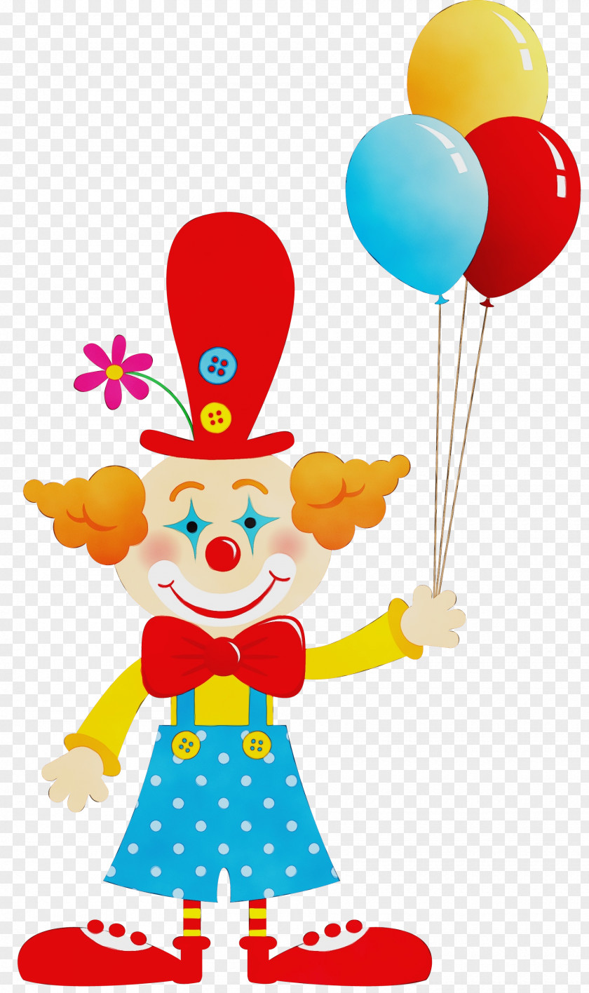 Performing Arts Party Supply Balloon Clown Clip Art PNG
