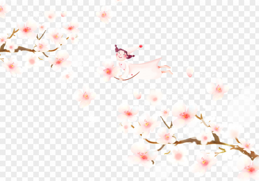 Spring Peach Blossom Festival Cherry Wallpaper PNG