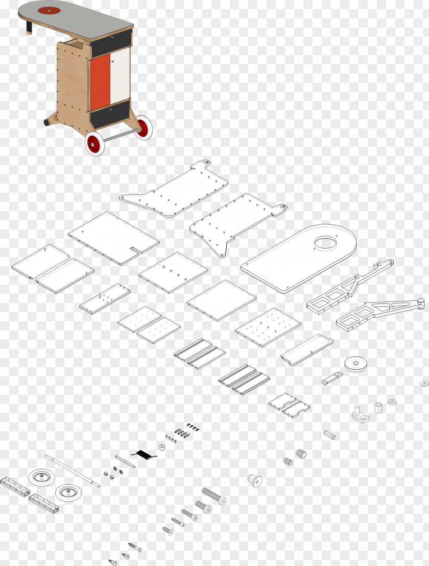 Design Architecture Trolley PNG