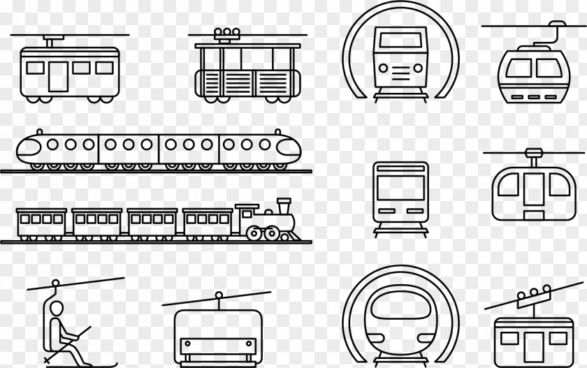 Different Angles Of The Subway Train Rail Transport Bus Rapid Transit PNG