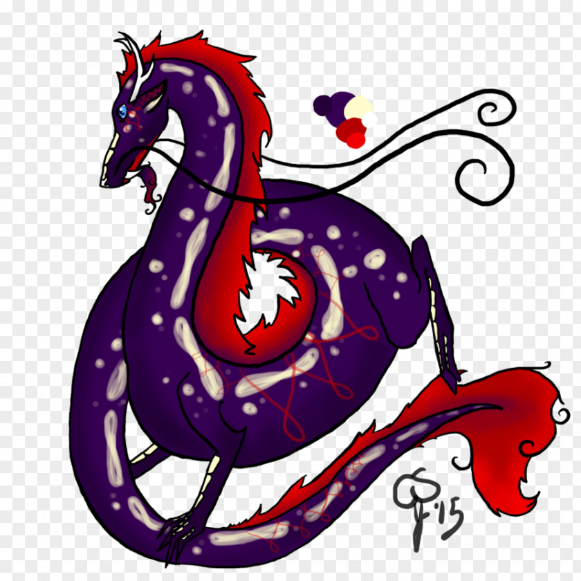 Eastern Dragon Horse Clip Art Illustration PNG