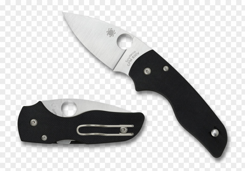 Knife Pocketknife CPM S30V Steel Spyderco Everyday Carry PNG