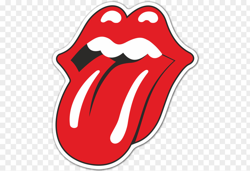 Rolling The Stones Bumper Sticker Decal Rock And Roll PNG