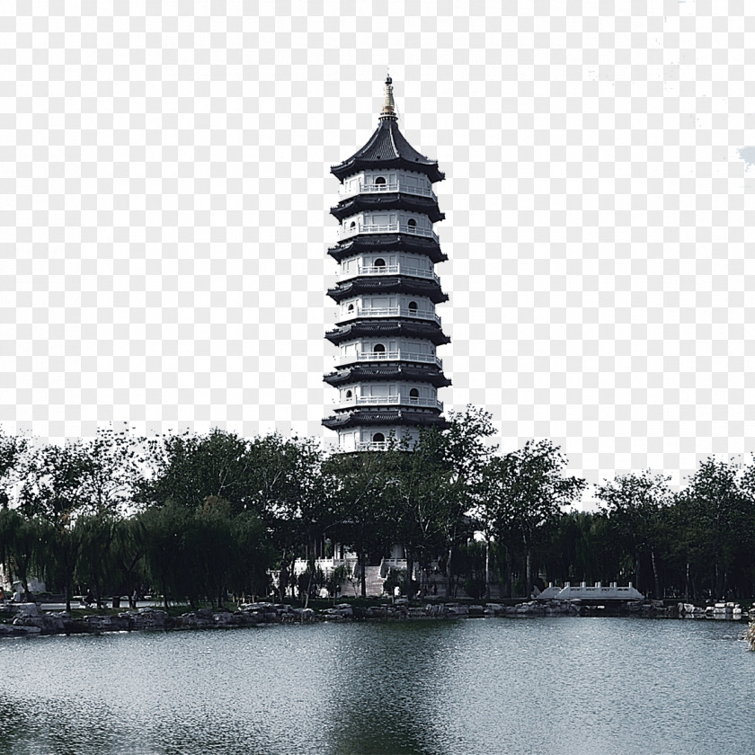 Black And White West Lake Lei Tower Free Pictures Leifeng Pagoda PNG