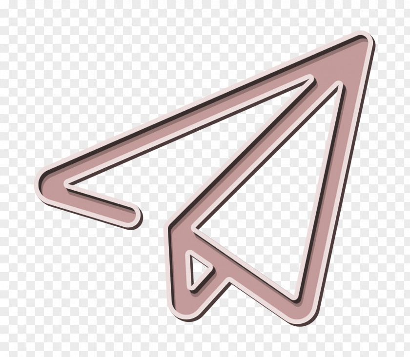 Creative Outlines Icon Paper Plane PNG