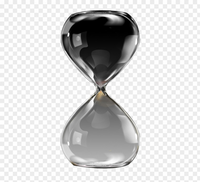 Ink Hourglass Time Clock PNG