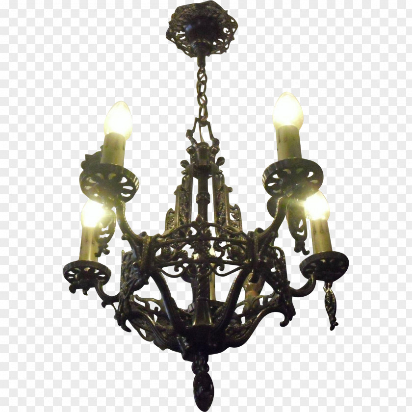 Antique Chandelier Lighting Light Fixture Glass PNG