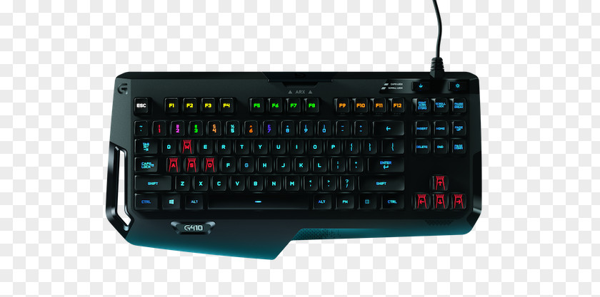 Computer Keyboard Logitech G410 Atlas Spectrum Driving Force GT Gaming Keypad PNG