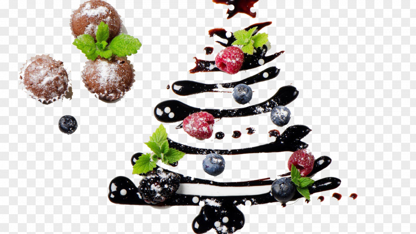 Dark Chocolate Blueberry Cake Platter Food Christmas Tree Dinner Clip Art PNG