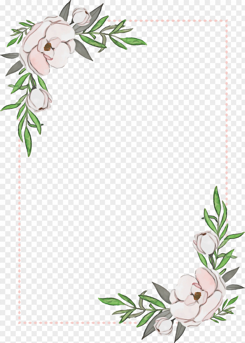 Flower Plant Floral Wedding Invitation Background PNG