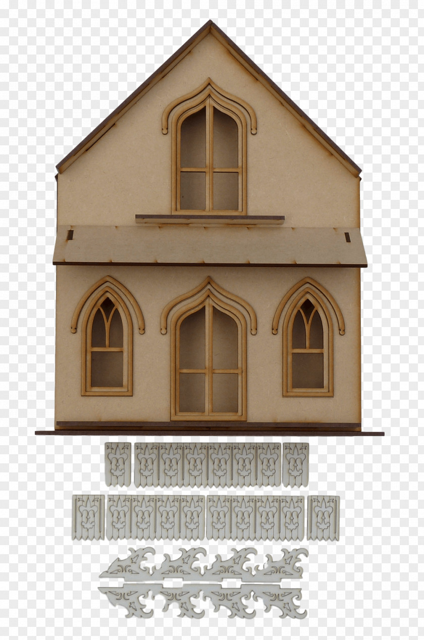 Cottage House Building Window Box Home PNG