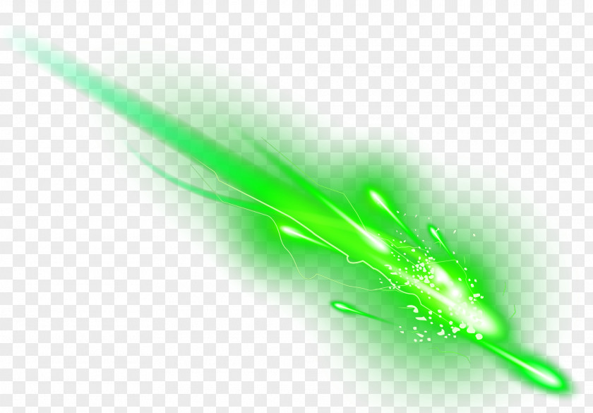 Green Decorative Light Effect Vecteur PNG