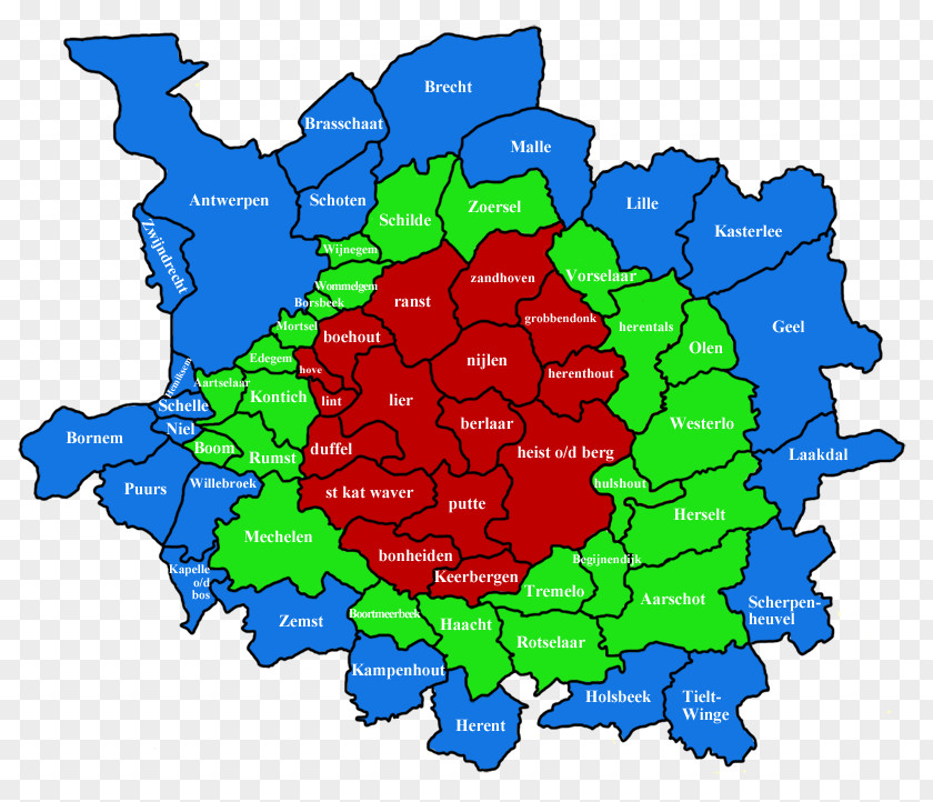 Map Heist-op-den-Berg Lier Nijlen Mechelen Herenthout PNG