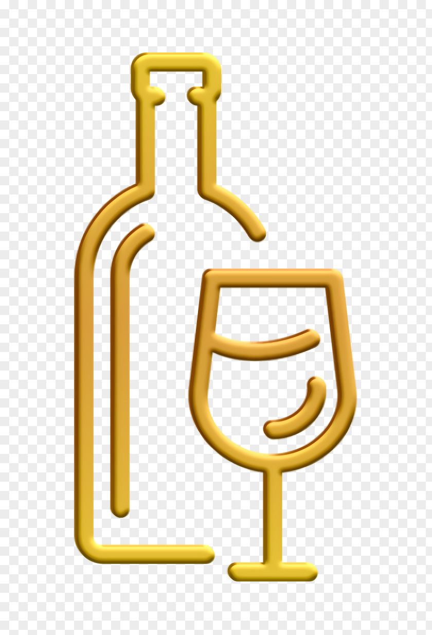 Supermarket Line Craft Icon Wine Alcoholic Drinks PNG