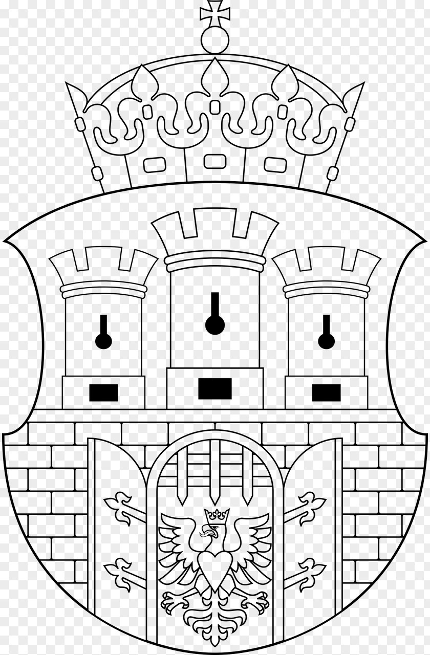 Symbol Kraków Coat Of Arms Line Art Clip PNG