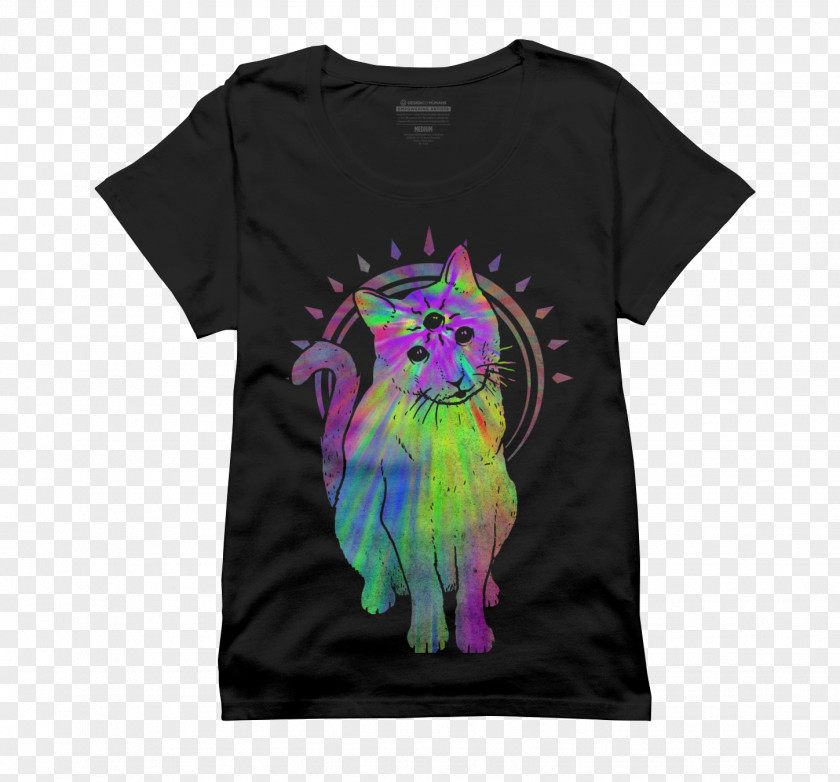 T-shirt Cat Psychedelia Clothing PNG