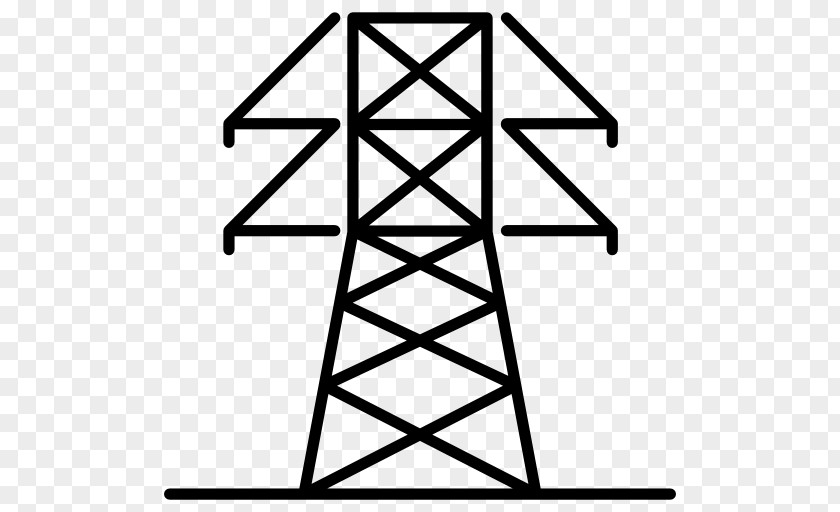 Electric Tower Power Transmission Overhead Line Electricity PNG