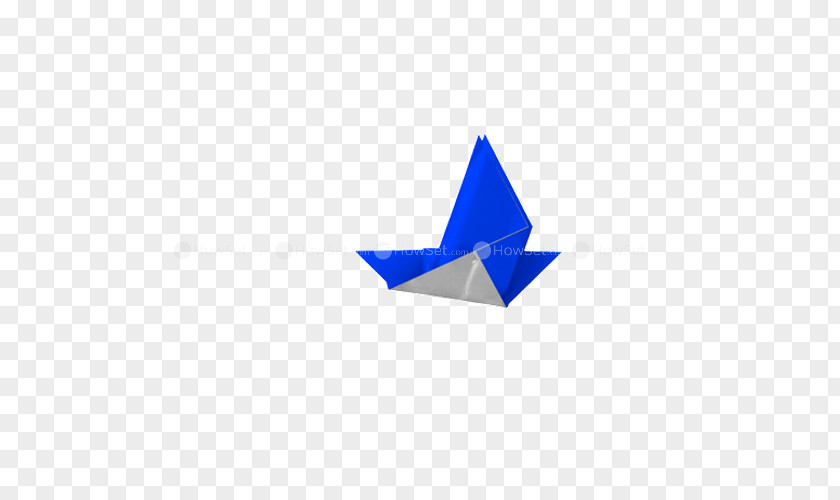 Origami Paper Cobalt Blue PNG