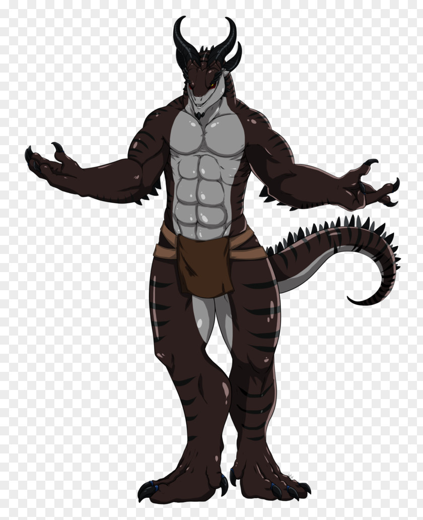 Ruggedly Handsome Demon Costume Design Legendary Creature PNG