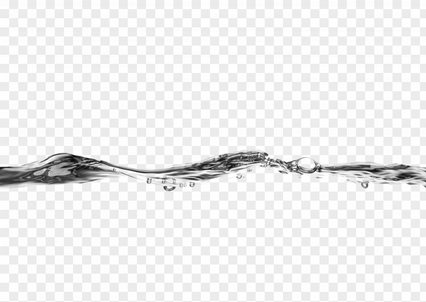 Simple Black And White Water Decorative Patterns Drop PNG