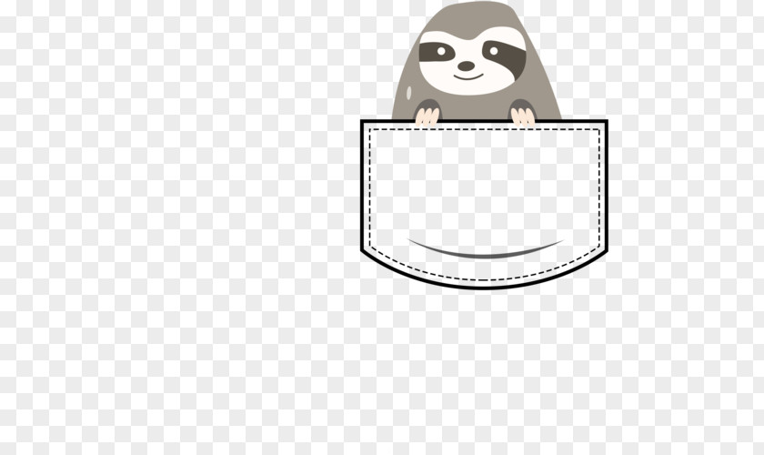 T-shirt Sloth Pocket PNG