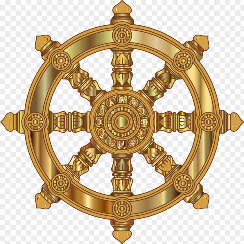 Wheel Of Dharma Dharmachakra Buddhism Buddhist Symbolism PNG