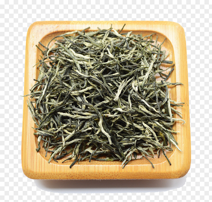 A Bowl Of Green Tea Leaves Dianhong Taiping Houkui Matcha PNG