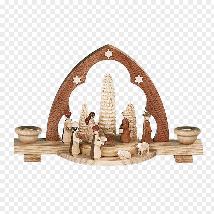 Christmas Ore Mountains Seiffen Schwibbogen Nativity Scene PNG