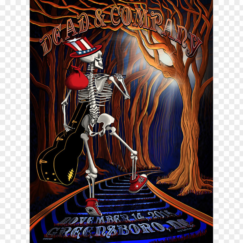 Grateful Dead Avalon Ballroom Poster & Company Art PNG