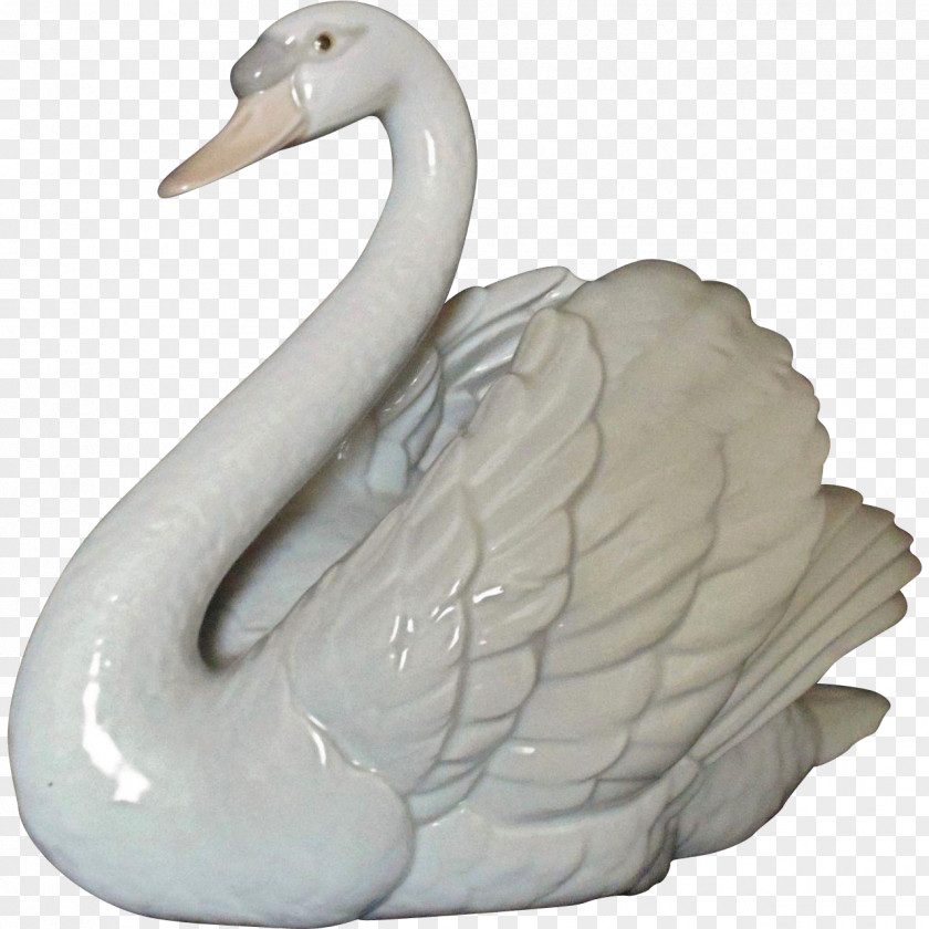 Lladro Swan Figurine Cygnini Image Duck PNG