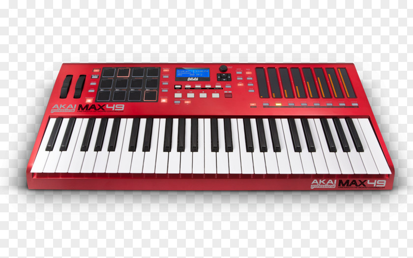 Musical Instruments Yamaha MM6 Akai MAX49 MIDI Keyboard Sound Synthesizers PNG