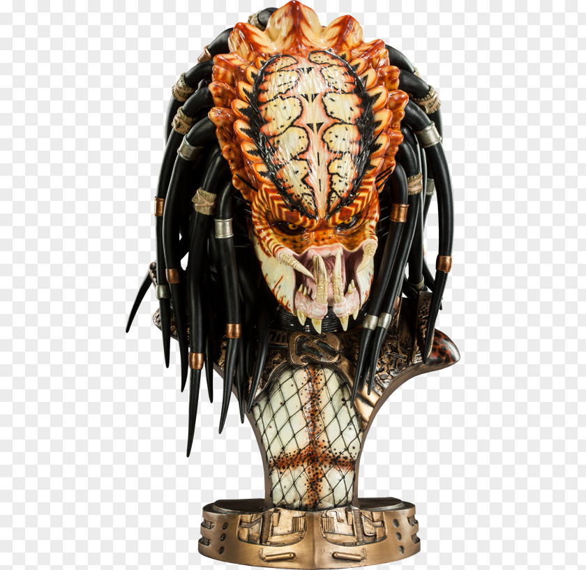 Predator Bust Alien Sideshow Collectibles Statue PNG