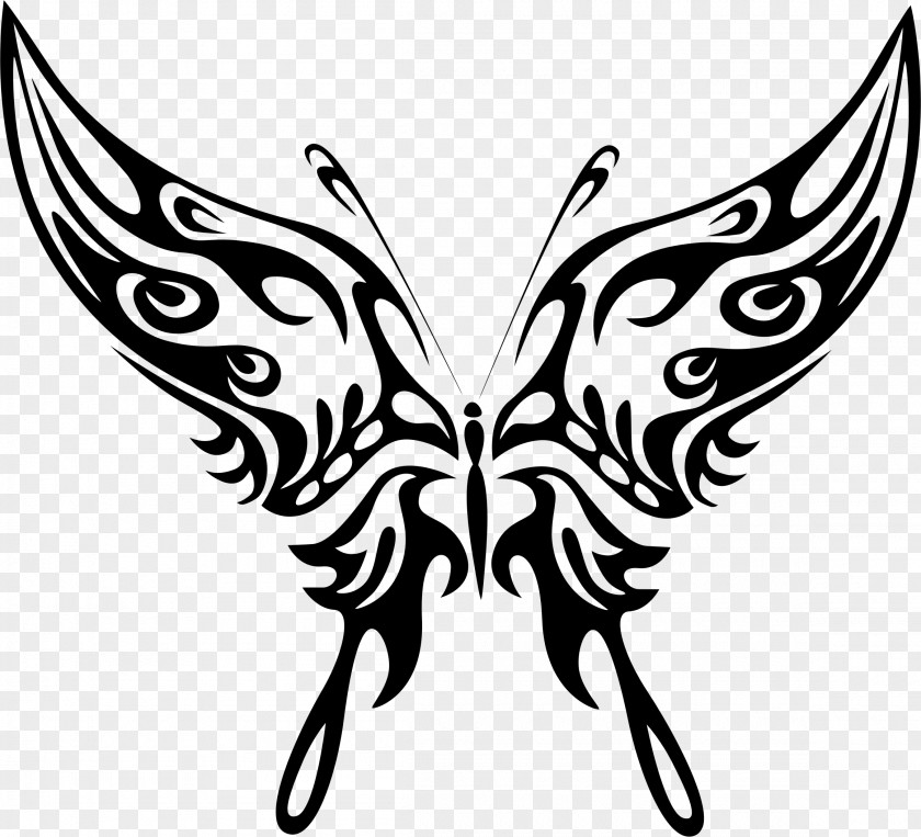 Red Butterfly Line Art Drawing Clip PNG