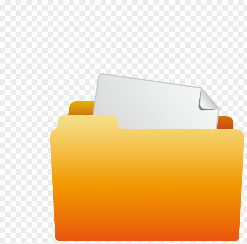 Yellow Folder Paper Directory Euclidean Vector PNG