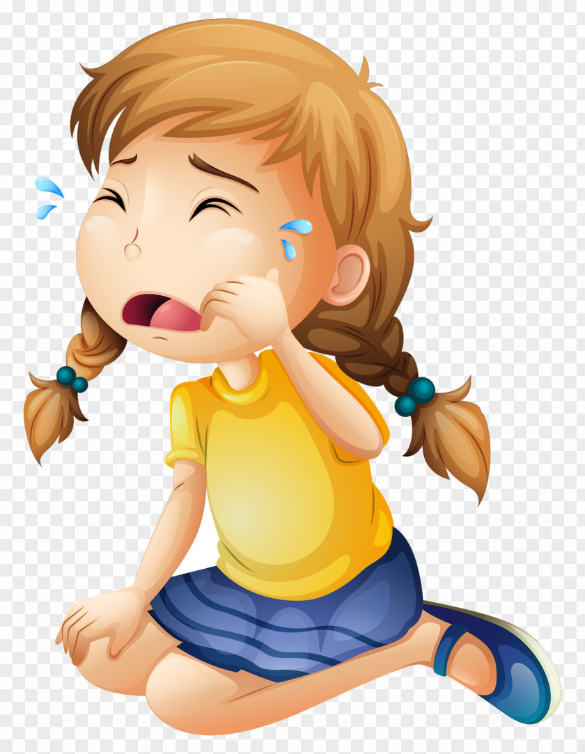 Child Crying Cartoon Drawing PNG
