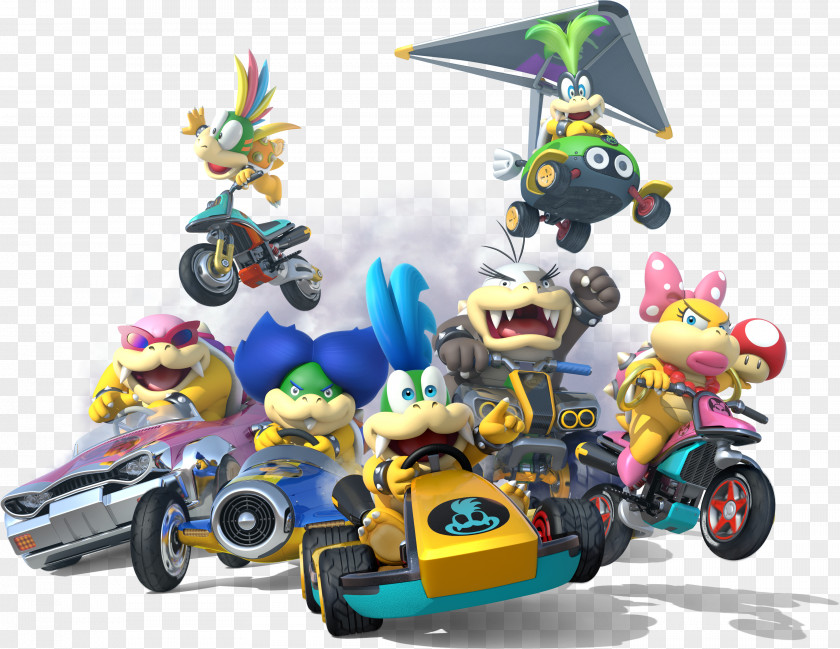 Mario Kart 8 Bowser Luigi Princess Peach PNG