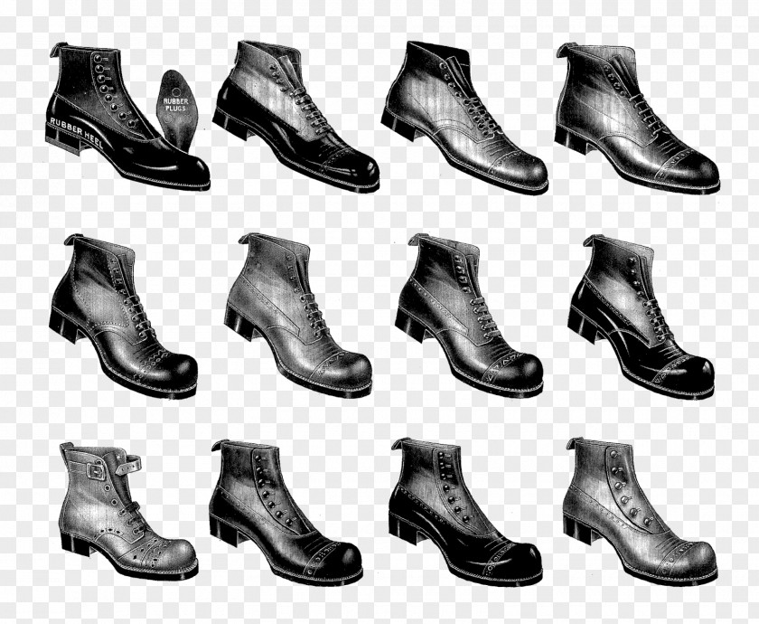 Boot Shoe Digital Scrapbooking Collage PNG