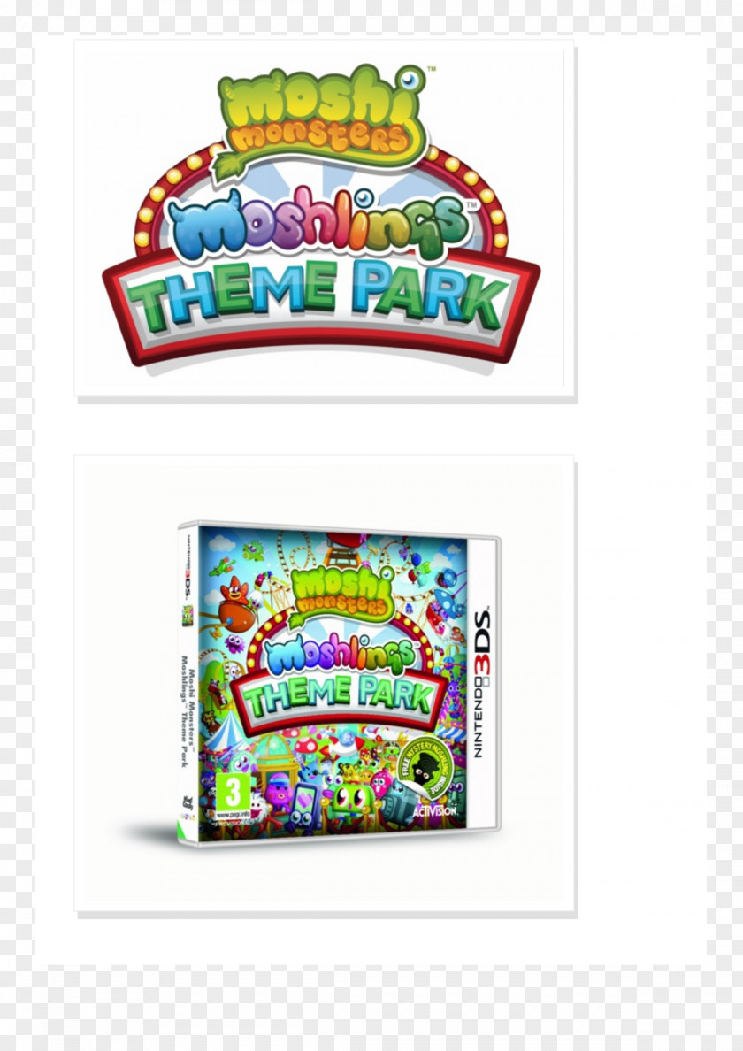 Nintendo Moshi Monsters Moshling Zoo Theme Park DS PNG