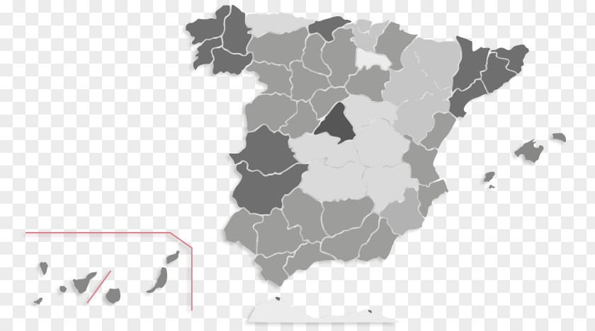 Spain Map Information Geography R.Belda Llorens S.A. Autonomous Communities Of PNG