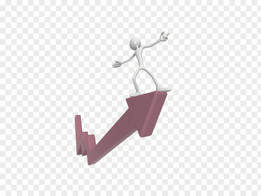 3d Character Standing On Arrow Continual Improvement Process Sustainability Organization Business PNG