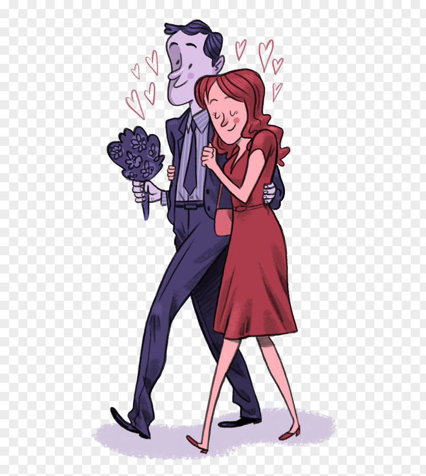 Cartoon Couple Love Significant Other PNG