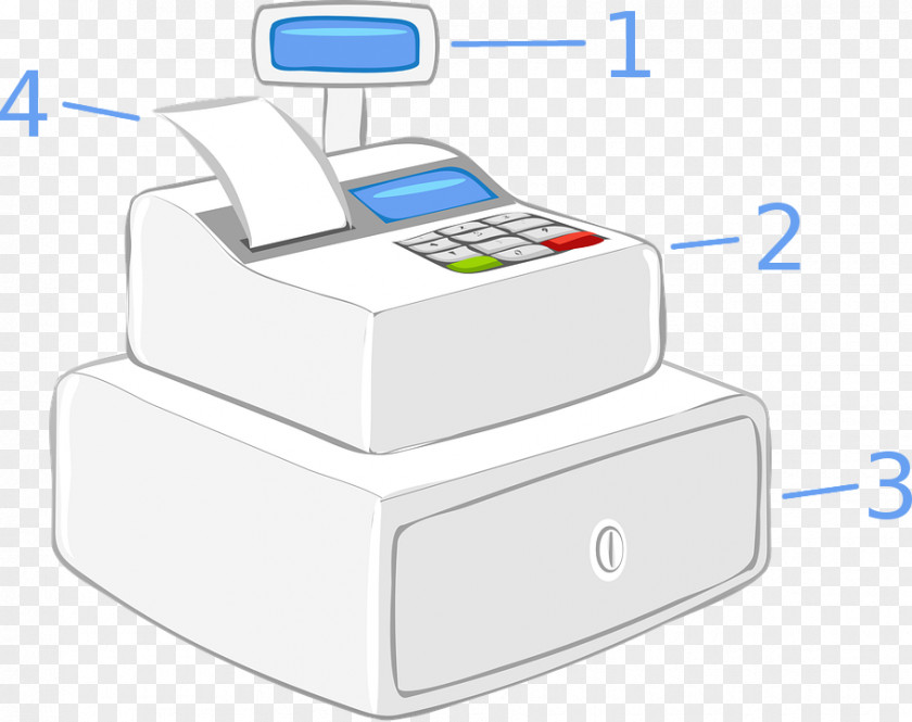 Cash Register Clip Art Currency-counting Machine Money PNG