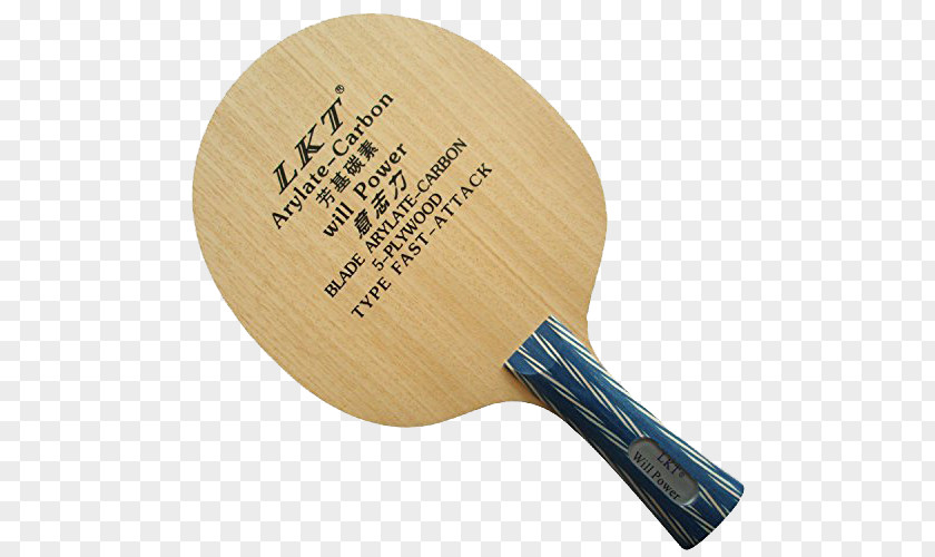 Light Brown Table Tennis Bat Racket Shakehand PNG